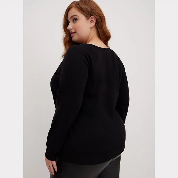 Torrid LACE-UP SWEATSHIRT - DISNEY VILLAINS BAD Size 4 - Picture 4 of 6